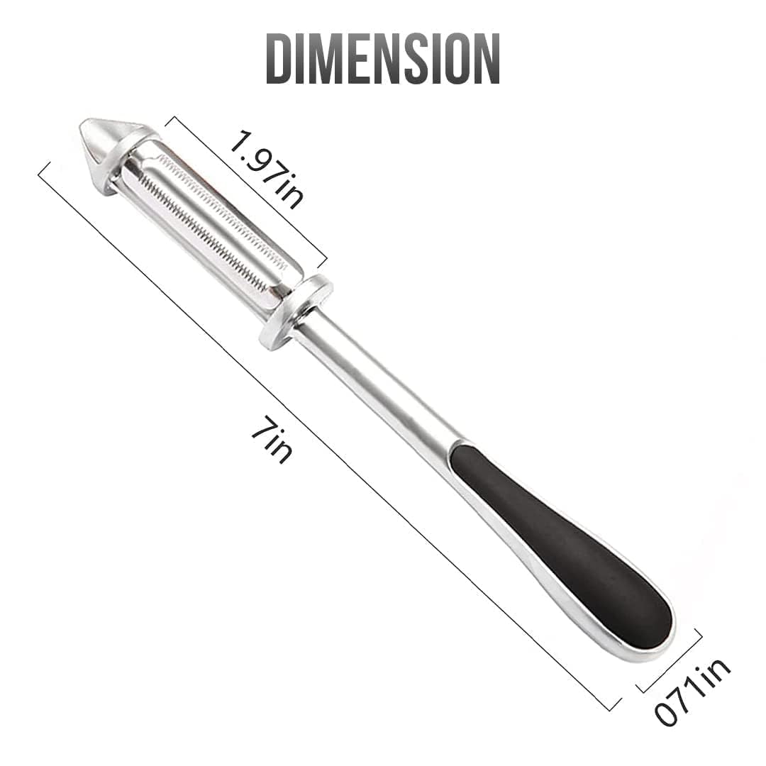 Vegetable Peeler and Fruit Peeler with Storage Box | Multipurpose Kitchen Peeler for Potato, Carrot, Cabbage & Fruits | Sharp Stainless Steel Blade with Slicer & Shredder Function