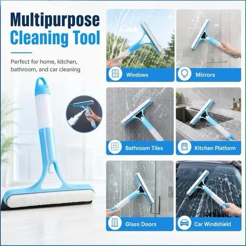Window Cleaning Wiper – Scrubber & Squeegee