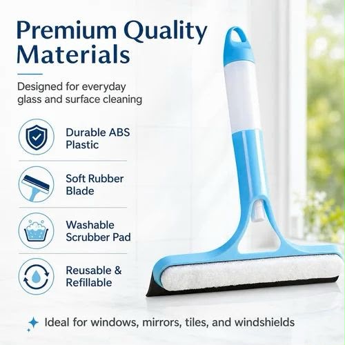 Window Cleaning Wiper – Scrubber & Squeegee