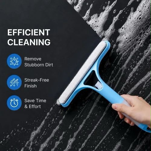 Window Cleaning Wiper – Scrubber & Squeegee