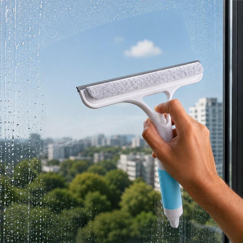 Window Cleaning Wiper – Scrubber & Squeegee
